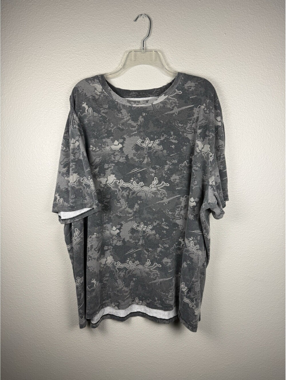 RedHead Bass Pro Shops Shirt Mens XXL Gray Viper Camo Hunting Short Sleeve